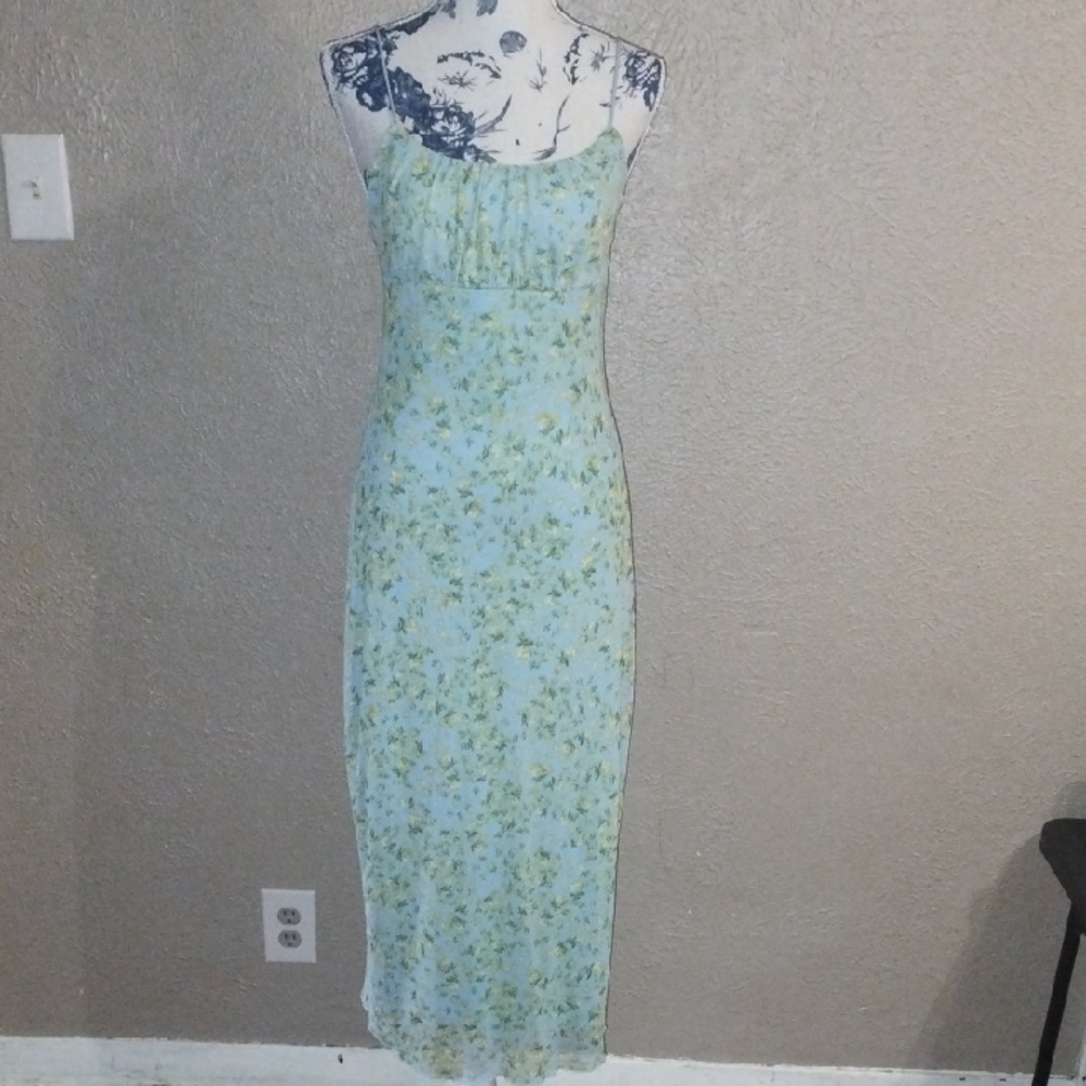 Floral Green Dress